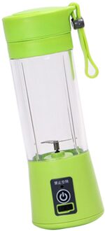 Draagbare Blender Elektrische Juicer Cup Fruit Smoothie Baby Voedsel Mengen Machine 400Ml 6 Modellen Beschikbaar groen 3S