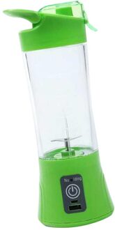 Draagbare Blender Elektrische Juicer Cup Fruit Smoothie Baby Voedsel Mengen Machine 400Ml 6 Modellen Beschikbaar groen