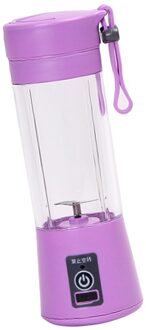 Draagbare Blender Elektrische Juicer Cup Fruit Smoothie Baby Voedsel Mengen Machine 400Ml 6 Modellen Beschikbaar paars 3S