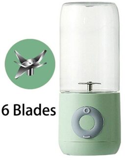 Draagbare Blender Elektrische Usb Mixer Juicer Machine 500Ml Mini Voedsel Smoothie Processor Hand Held Persoonlijke Fruit Squeezer Juicer groen