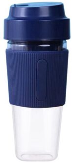 Draagbare Blender Fruit Juicer Cup Mini Cordless Persoonlijke Reizen Mixer Smoothies Maker 300Ml Roeren Voor Milkshake blauw