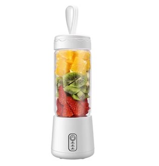 Draagbare Blender Juicer Cup Fruit Shakes Smoothie Mixer Voor Thuis Sport Gym Office Reizen Babyvoeding wit