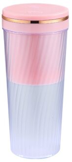 Draagbare Blender Persoonlijke Grootte Mini Blenders Cup Juicer Cup Usb Opladen Met 2 Bladen Elektrische Power Mixer Uitgaande Roze