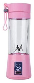 Draagbare Blender Usb Elektrische Juicer Machine Blender Mixer Mini Keukenmachine Persoonlijke Blender Vitamer roze