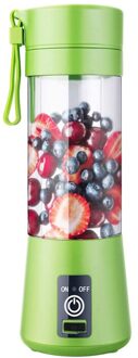Draagbare Blender Usb Mixer Elektrische Juicer Machine Smoothie Blender Mini Keukenmachine Persoonlijke Citruspers Fruitpers groen
