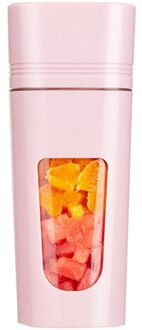 Draagbare Blender Voor Handgemaakte Fruit Of Groente Smoothie Mini Juicer Met Usb Oplaadbare Voor Outdoor, Reizen roze