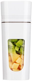 Draagbare Blender Voor Handgemaakte Fruit Of Groente Smoothie Mini Juicer Met Usb Oplaadbare Voor Outdoor, Reizen wit