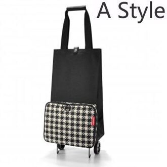 Draagbare Boodschappentas vrouwen Grote Groenten Trolley Tassen Op Wielen De Markt Folding Pull Winkelwagen Boodschappentassen Voor organizer een style Naughty prin