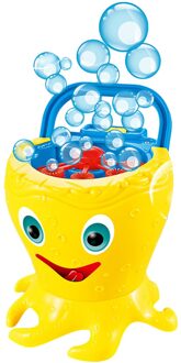 Draagbare Bubble Speelgoed Outdoor Interactieve Bubble Maker Creatieve Draagbare Bubble Gun geel