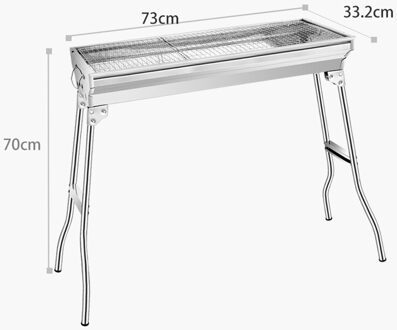 Draagbare Buiten Tuin Rvs Grills Voor Bbq Familie Party Barbecue Grill Voor Meer dan 5 Mensen
