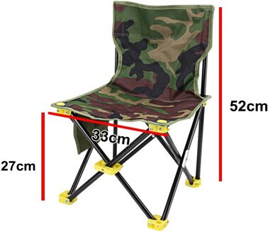 Draagbare Camo Stof Vissen Stoel Dikker Canvas Zetel Vouwen Kruk Huishouden Outdoor Versterken Metallic Kader Stoel Kleine