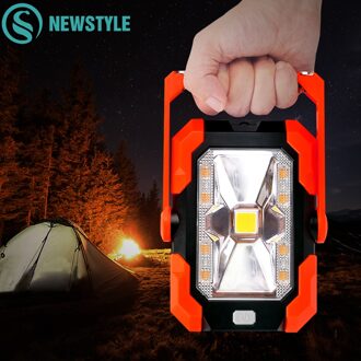 Draagbare Camping Licht Solar Led Spotlight Oplaadbare Zaklamp Waterdichte IP64 Kamp Lichten Met Sterke Zuigkracht Power Bank
