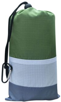 Draagbare Camping Mat Outdoor Strand Waterdichte Sandproof Isolatie Waterdicht Picknick Mat Pocket Deken 200*140 Cm/210*200 Cm # P4 leger groen