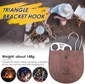 Draagbare Camping Statief Opknoping Pot Beugel Barbecue Rack Hanger