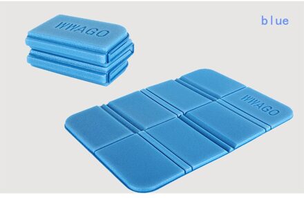 Draagbare Camping Wandelen Picknick Kussen Seat Pad Outdoor Opvouwbare Camping Vochtwerende Kussen Matras Waterdicht Seat Pad Blauw