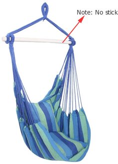 Draagbare Canvas Hangmat Stoel Schommel Indoor Tuin Sport Home Reizen Leisure Wandelen Camping Streep Hangmat Opknoping Bed groen