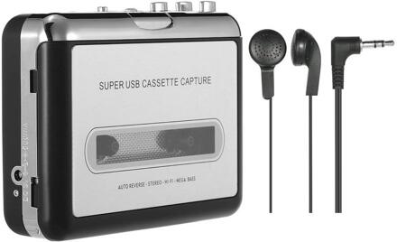 Draagbare Cassette Speler Draagbare Tape Speler Vangt Cassette Recorder Via Usb Compatibel Met Laptops En Pc Converteren Tape Cas