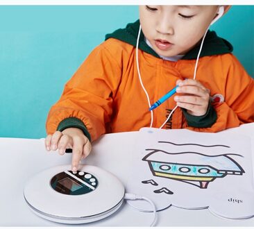 Draagbare Cd Speler, Voor Volwassenen Studenten Kids Persoonlijke Compact Disc Cd Speler Met Hoofdtelefoon Jack, walkman Met Lcd-scherm wit