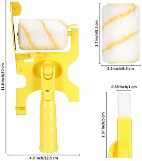 Draagbare Clean-Cut Verf Edger Roller Borstel Multifunctionele Roller Kwast Muur Schilderen Roller Borstel Set Borstel