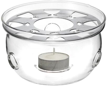 Draagbare Clear Theepot Houder Base Koffie Water Thee Warmer Kaarshouder Glas Hittebestendige Theepot Warmer Isolatie Base #9/