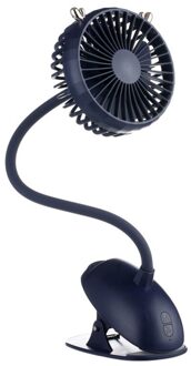 Draagbare Clip Kinderwagen Fan 3 Snelheden Instellingen, Flexibele Buigbare Usb Oplaadbare Batterij Operated Quiet Desk Fan Mooie DI