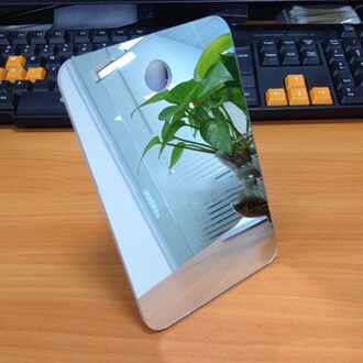 Draagbare Deluxe Anti Fog Gratis Scheren Douche Spiegel Fogless Washroom Bad Mini Spiegel Wandmontage