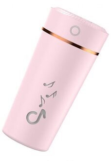 Draagbare Desktop Cup Luchtbevochtiger Home Office Auto 200Ml 5H Kleurrijke Sfeer Led Light Usb Oplaadbare Mini Air luchtbevochtiger roze