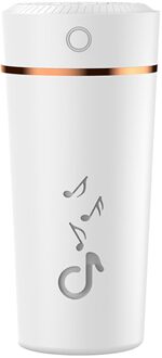 Draagbare Desktop Cup Luchtbevochtiger Home Office Auto 200Ml 5H Kleurrijke Sfeer Led Light Usb Oplaadbare Mini Air luchtbevochtiger wit