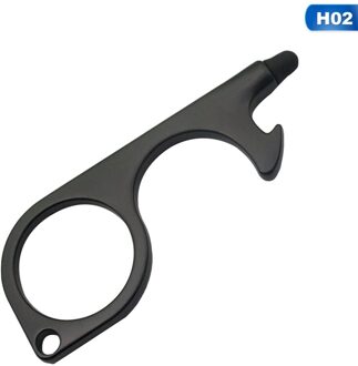 Draagbare Deur Opener Tool Sleutelhanger Tool Voor Outdoor Openbare Deurklink Touchscreen Knop Flesopener Sleutelhanger H02