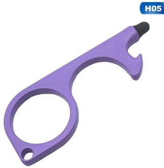 Draagbare Deur Opener Tool Sleutelhanger Tool Voor Outdoor Openbare Deurklink Touchscreen Knop Flesopener Sleutelhanger H05