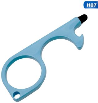 Draagbare Deur Opener Tool Sleutelhanger Tool Voor Outdoor Openbare Deurklink Touchscreen Knop Flesopener Sleutelhanger H07