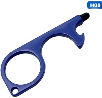Draagbare Deur Opener Tool Sleutelhanger Tool Voor Outdoor Openbare Deurklink Touchscreen Knop Flesopener Sleutelhanger H08