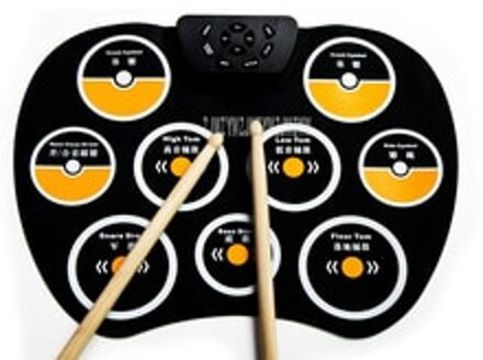 Draagbare Digitale Elektronische Drum Kit 9 Drum Pads Met Opname Functie Silicone Roll-Up Drum Set Voor Beginner Kinderen kids