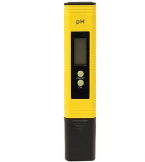 Draagbare Digitale Lcd Pen Ph Meter Tester Aquarium Pool Water Monitor Wijn Urine Automatische Kalibratie Voor Aquarium Zwembad geel