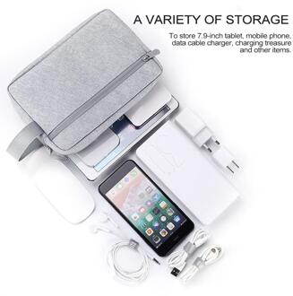 Draagbare Digitale Opbergtas USB Charger Power Battery Cosmetische Bag Case Headset Container Rugzak Camping Benodigdheden