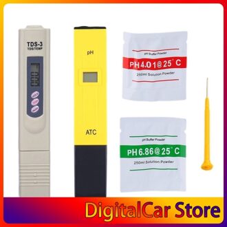 Draagbare Digitale Ph Meter Tester Met Tds Meter Pen Ph 0.0-14.0 Ph Hoge Nauwkeurigheid Voor Water Drinken Voedsel lab Ph Monitor