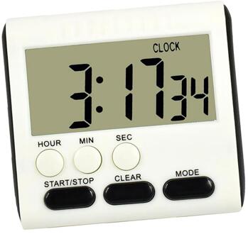 Draagbare Digitale Timer Klok Lcd-scherm Voor Keuken Cook 4 Kleuren zwart