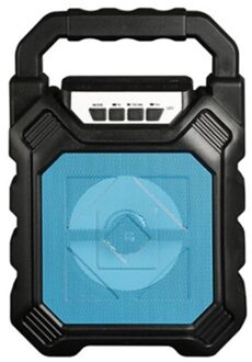 Draagbare Draadloze Bluetooth Speaker Groot Geluid Stereo Fm Radio Led Light Waterdichte Draagbare Outdoor Speaker Blue1