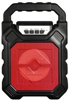 Draagbare Draadloze Bluetooth Speaker Groot Geluid Stereo Fm Radio Led Light Waterdichte Draagbare Outdoor Speaker Red1