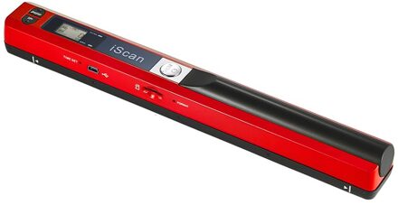 Draagbare Draadloze Document & Beelden Scanner Boek Scanner A4 Size 900Dpi Jpg/Pdf Formaat Lcd Display Voor Reciepts boeken rood