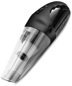 Draagbare Draadloze Handheld Auto Stofzuiger 120W 3000PA Auto Thuis Oplaadbare Nat Droog Dual Gebruik Cordless Vacuum Met LED Licht zwart