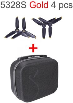 Draagbare Draagtas Voor Dji Fpv Bril V2 Tas Opslag Draagbare Harde Case Lederen Handvat Schouder Accessoires zwart en goud