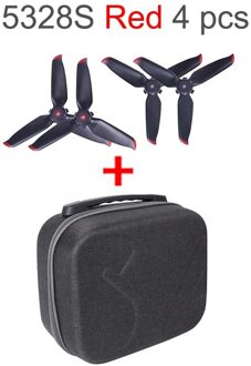 Draagbare Draagtas Voor Dji Fpv Bril V2 Tas Opslag Draagbare Harde Case Lederen Handvat Schouder Accessoires zwart en rood