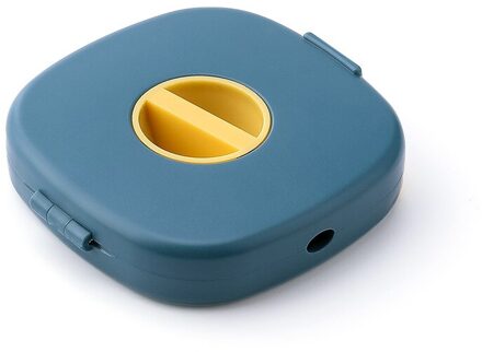 Draagbare Draaibaar Kabelhaspel Datakabel Opbergdoos Multifunctionele Met Mobiele Telefoon Houder Oortelefoon Kabel Kabel Organizer blauw