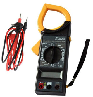 Draagbare DT266 Ac/Dc Digital Klem Multimeter Elektronische Volt Amp Resistance Tester Meter Data Lcd-scherm Meetinstrument