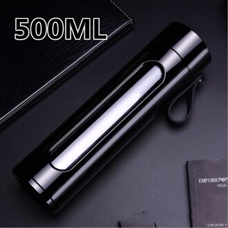 Draagbare Dubbele Wand Geïsoleerd Glas Thee Cup Zetgroep Fles Met Deksel Filter Mannen Vrouwen Business Kantoor Auto Water Fles 500ml 1