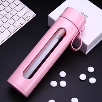 Draagbare Dubbele Wand Geïsoleerd Glas Thee Cup Zetgroep Fles Met Deksel Filter Mannen Vrouwen Business Kantoor Auto Water Fles 500ml 3