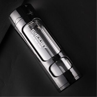 Draagbare Dubbele Wand Geïsoleerd Glas Thee Cup Zetgroep Fles Met Deksel Filter Mannen Vrouwen Business Kantoor Auto Water Fles 500ml