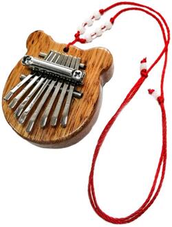 Draagbare Duim Piano 8 Sleutel Mini Kalimba Vinger Mini Kalimba Duim Piano Vinger Piano Muziekinstrumenten 08