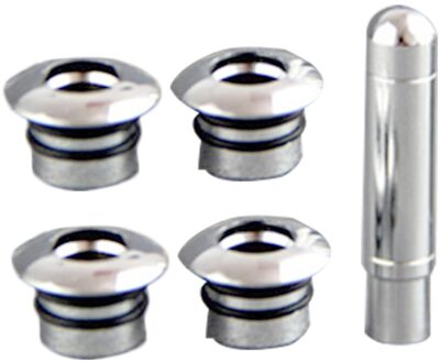 Draagbare Duurzaam Auto Deel Vervanging Decoratie Deurslot Pin Met Cap Chrome Trim Aluminium Auto Gereedschap Voor Chevrolet